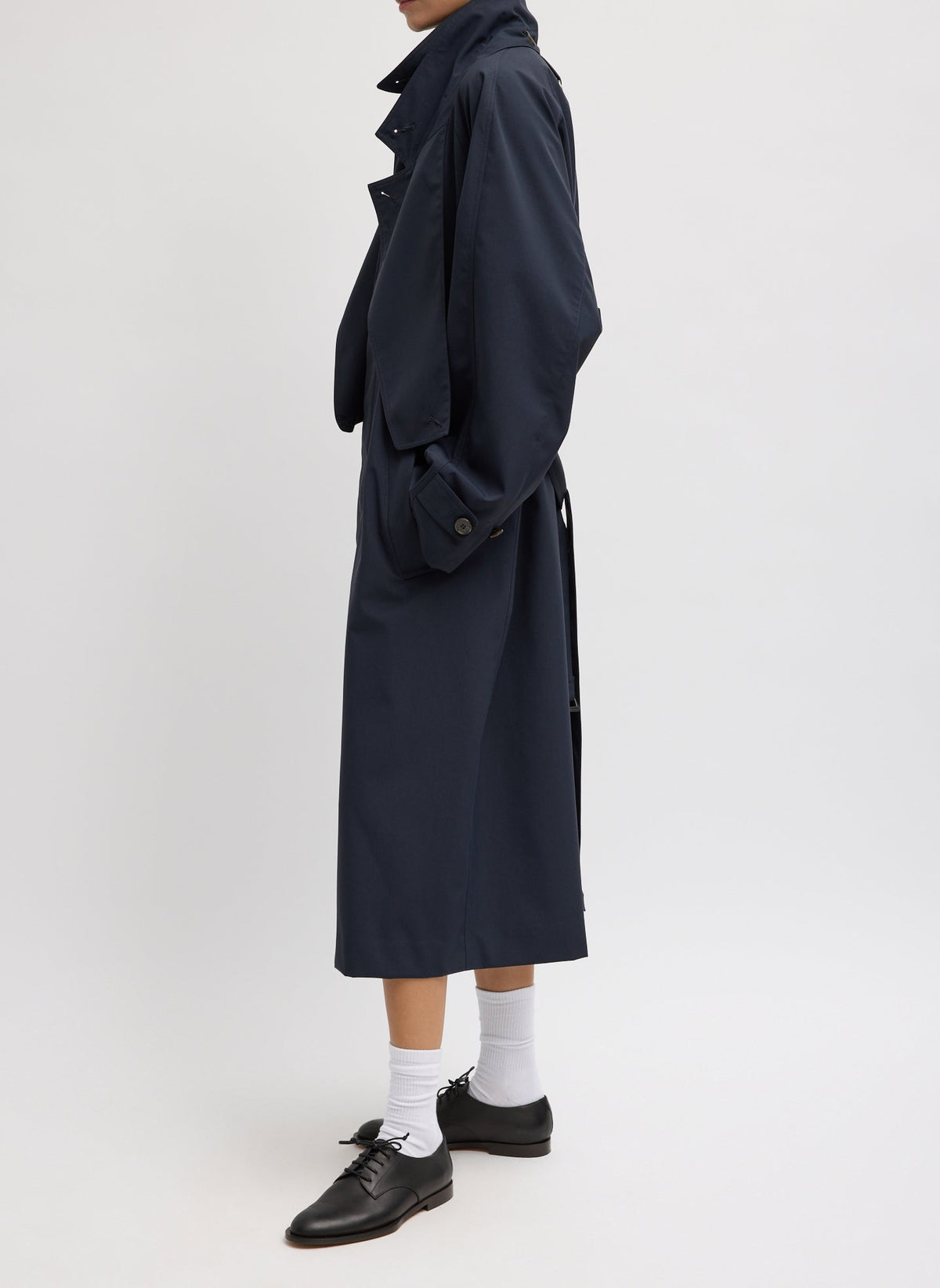 Double Collar Frank Trench | Tibi Signature