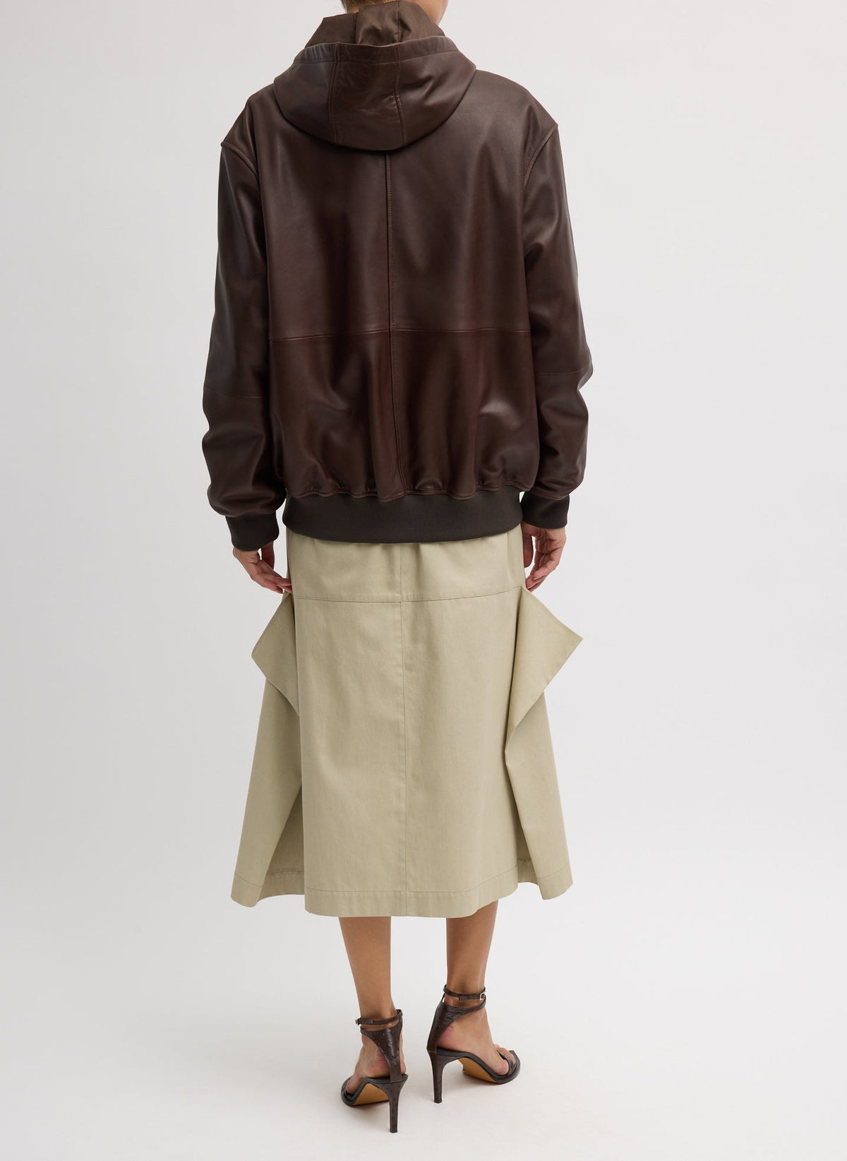 Leather Zip Up Hoodie Jacket | Tibi Best Price