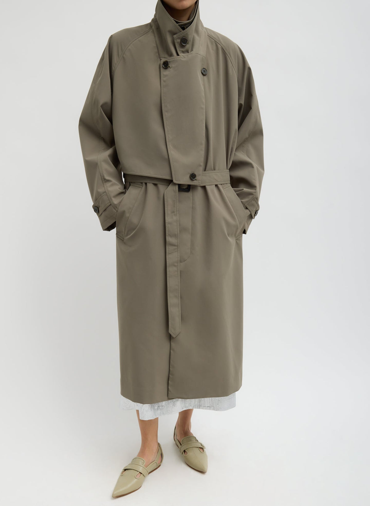 Double Collar Frank Trench | Tibi Best Seller