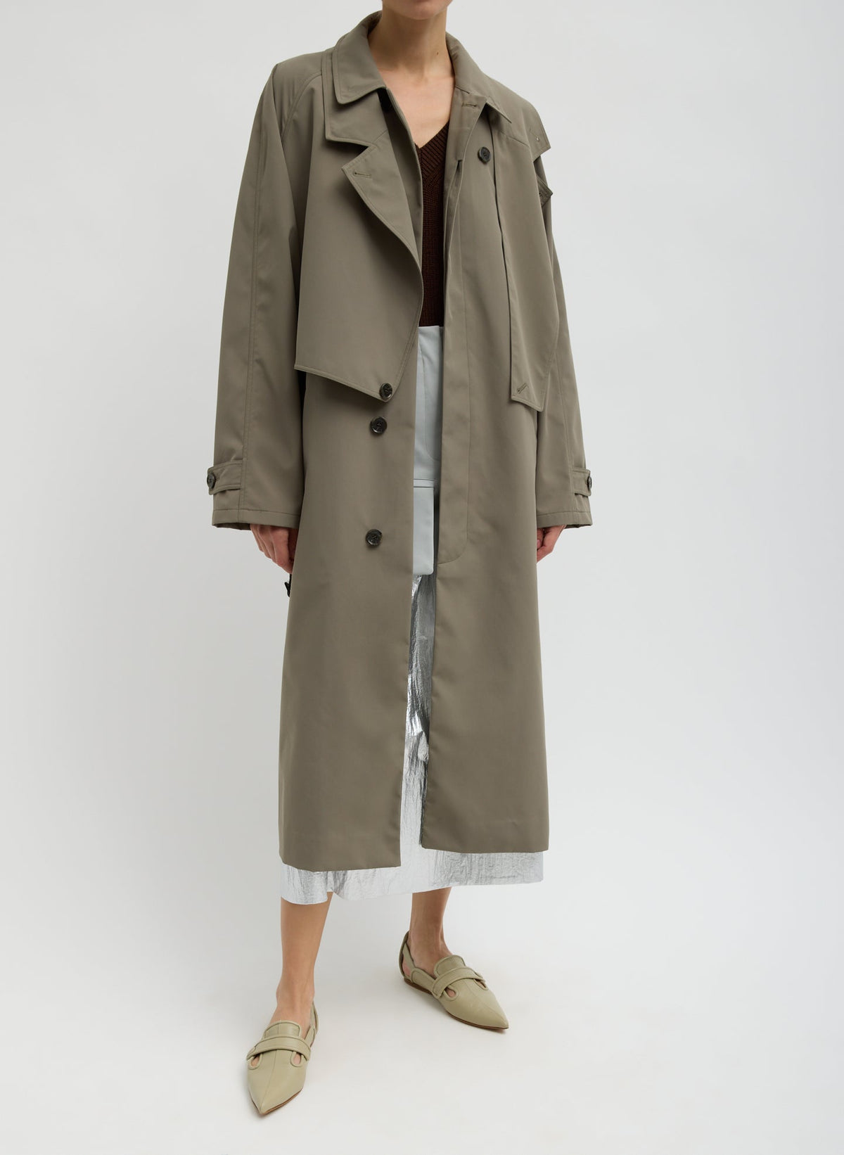 Double Collar Frank Trench | Tibi Best Seller