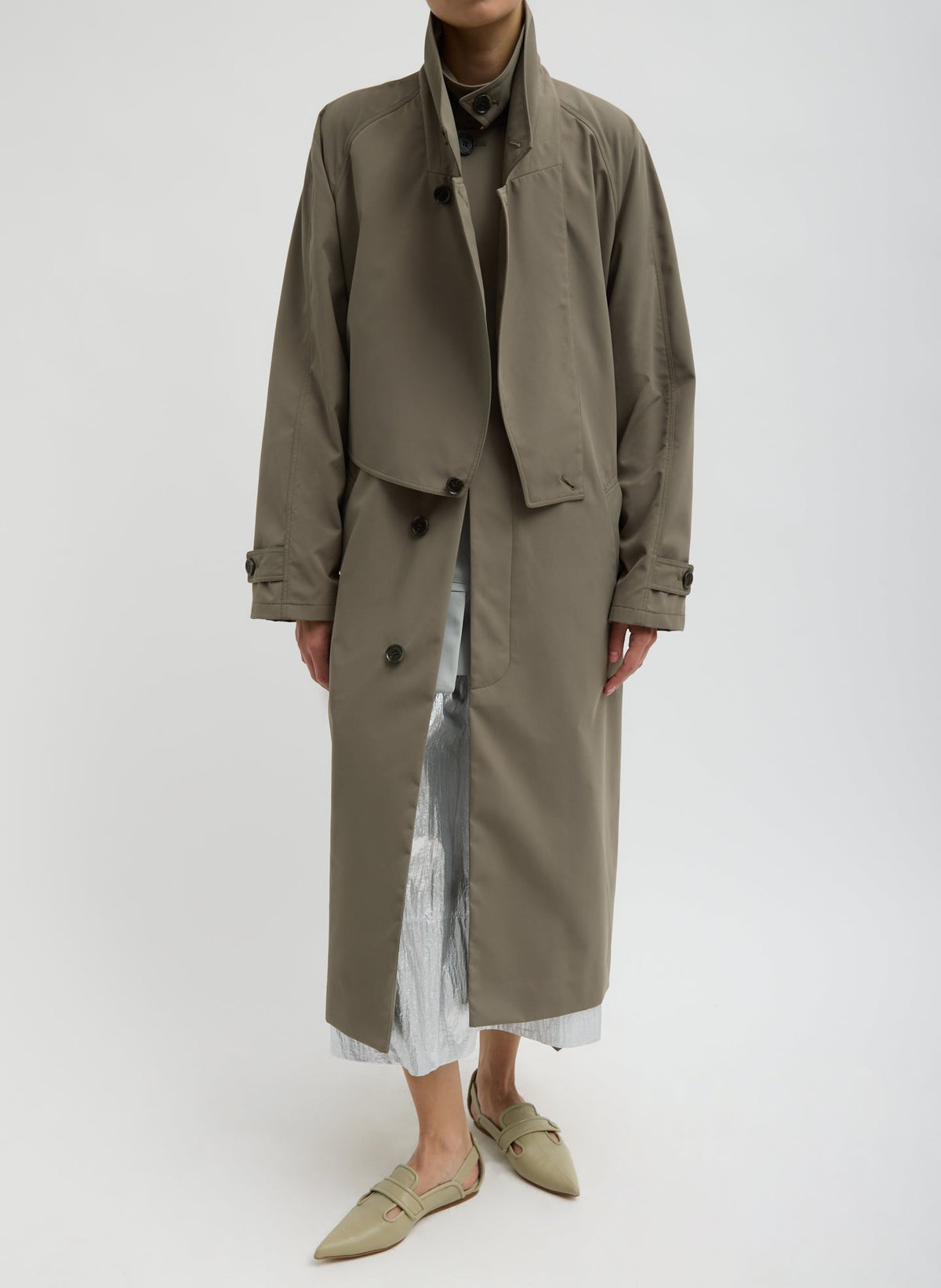 Double Collar Frank Trench | Tibi Best Seller