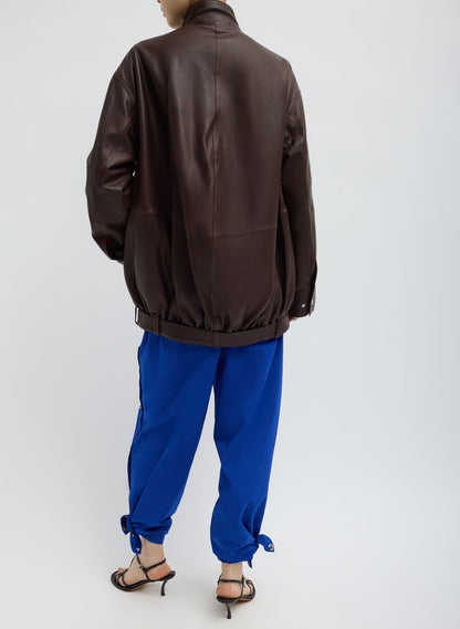 Leather Moto Bomber | Tibi Discount