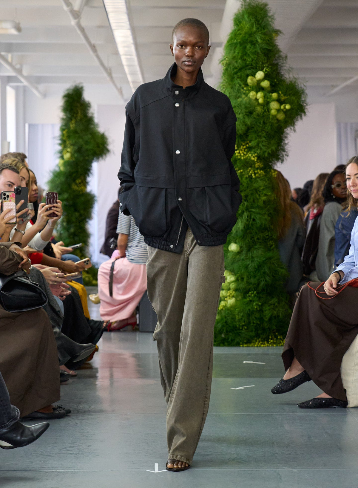 Patchwork Twill Slicker Jacket | Tibi Deals