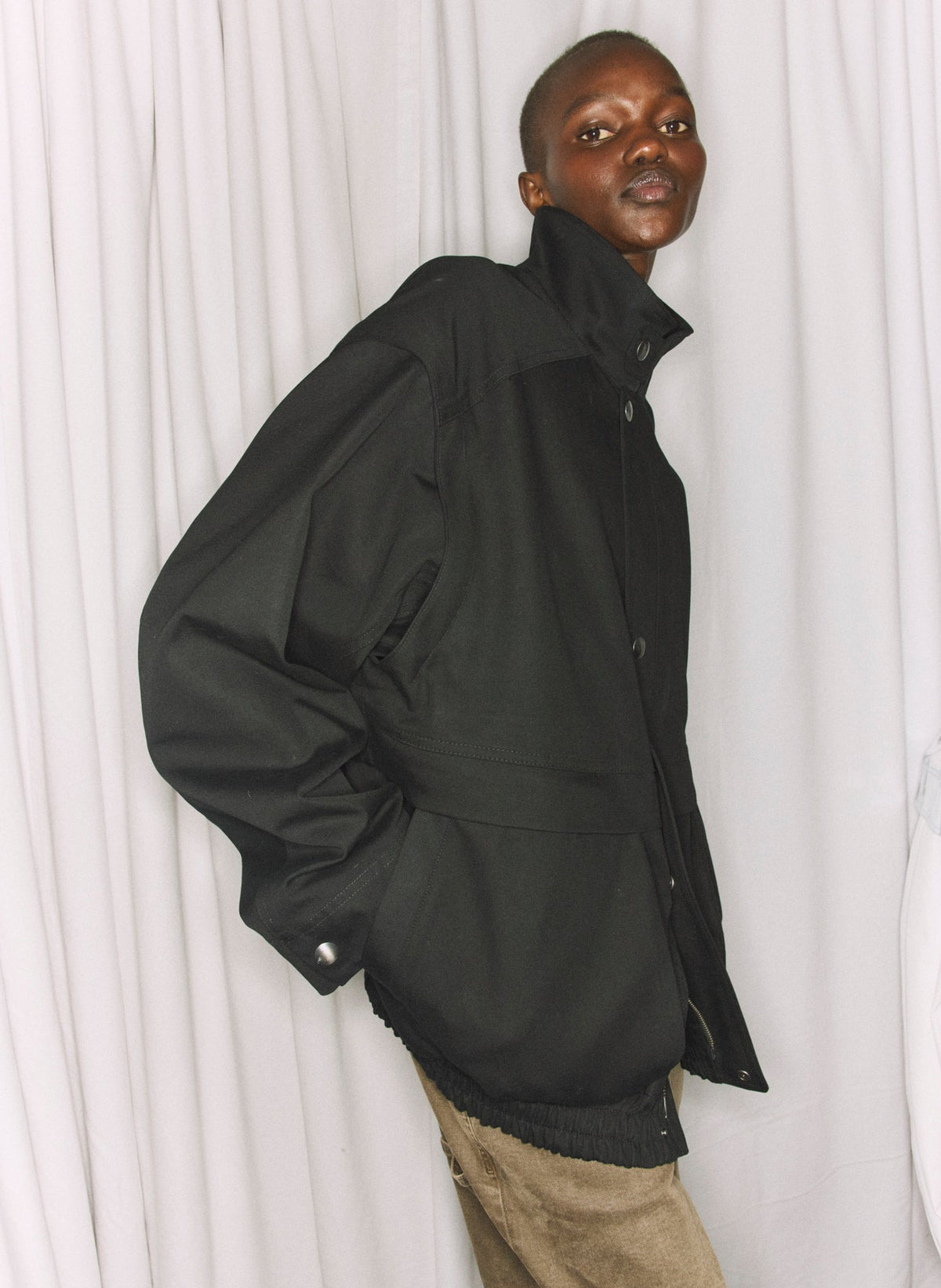 Patchwork Twill Slicker Jacket | Tibi Deals