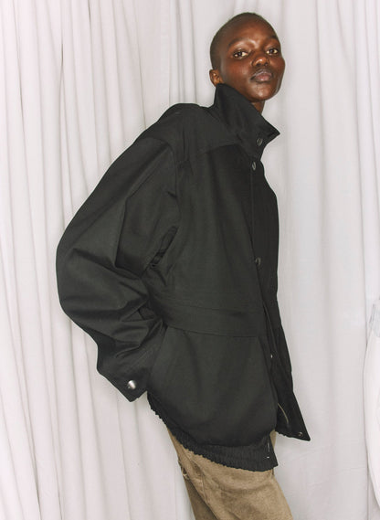 Patchwork Twill Slicker Jacket | Tibi Deals