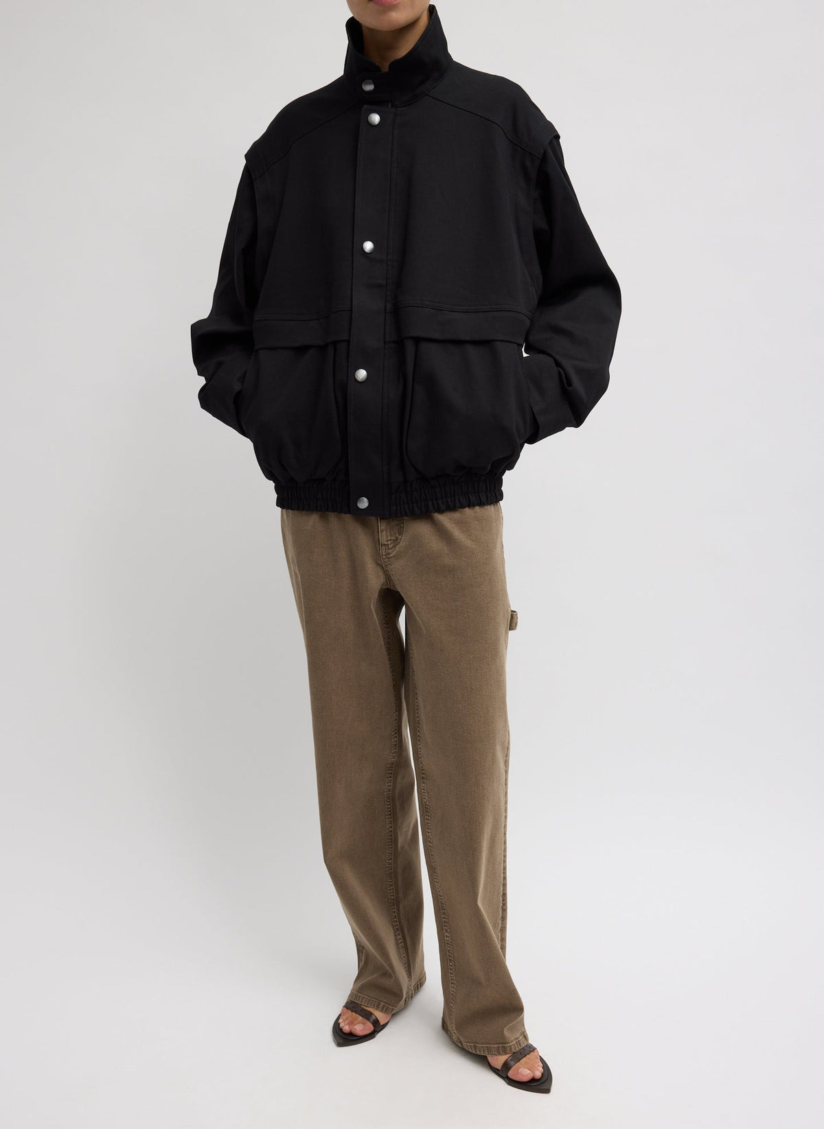 Patchwork Twill Slicker Jacket | Tibi Deals