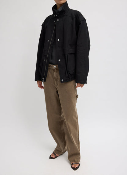 Patchwork Twill Slicker Jacket | Tibi Deals