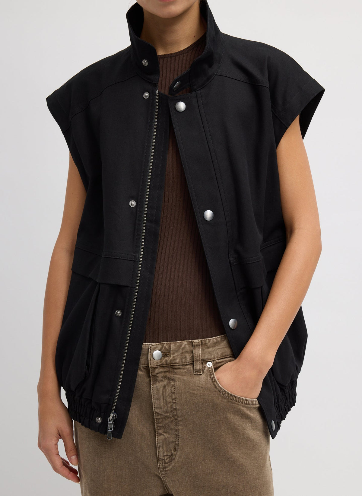 Patchwork Twill Slicker Jacket | Tibi Deals