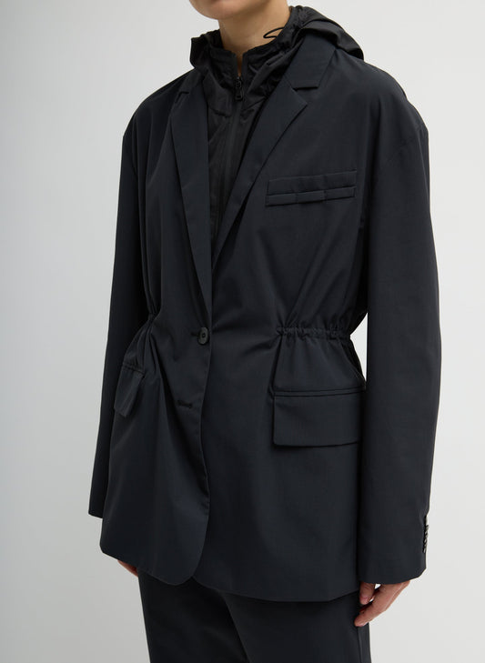 Tech Suiting Anorak Blazer With Zip Off Vest | Tibi Top Pick