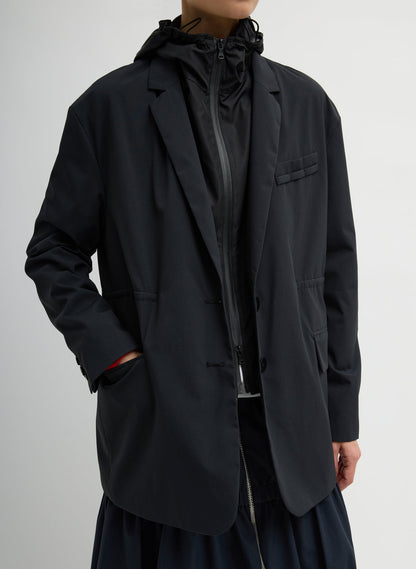 Tech Suiting Anorak Blazer With Zip Off Vest | Tibi Top Pick