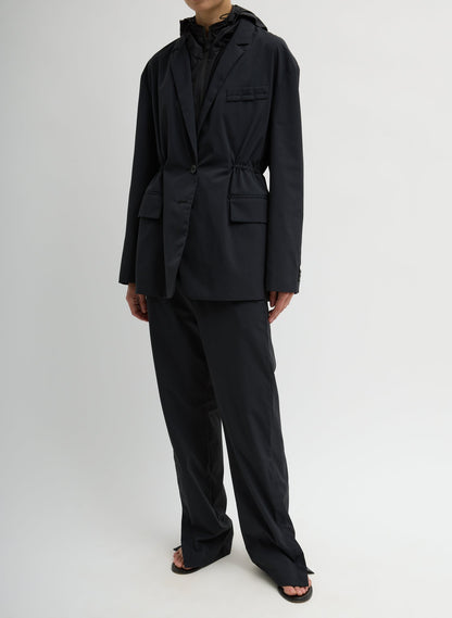 Tech Suiting Anorak Blazer With Zip Off Vest | Tibi Top Pick