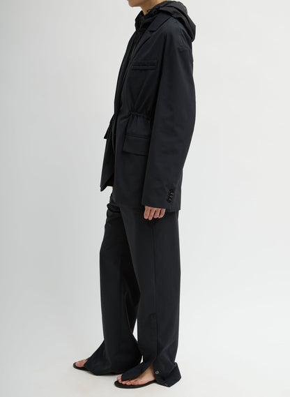 Tech Suiting Anorak Blazer With Zip Off Vest | Tibi Top Pick