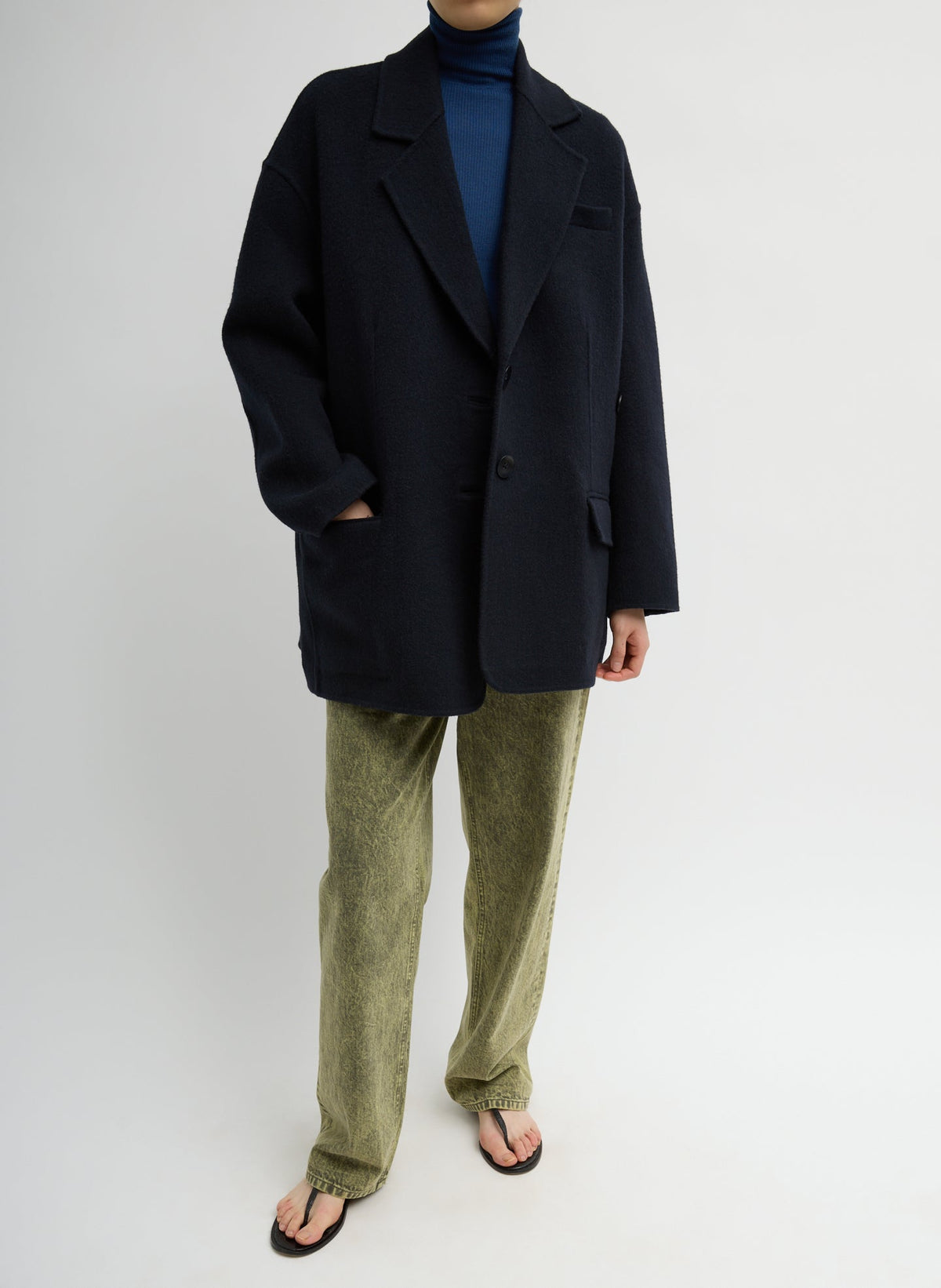 Luxe Double Faced Wool Angora Liam Blazer | Tibi Best Price