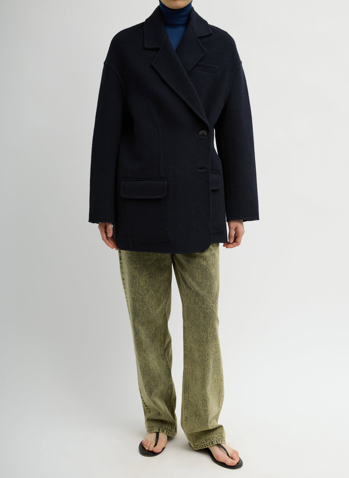 Luxe Double Faced Wool Angora Liam Blazer | Tibi Best Price