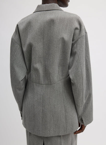 Structured Wool Sculpted Blazer | Tibi Customer Favorite