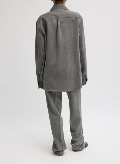Structured Wool Zipper Jacket | Tibi Signature