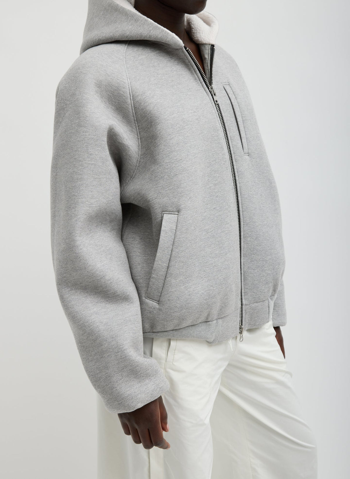 Compact Tech French Terry Zip Up Hoodie | Tibi Deals
