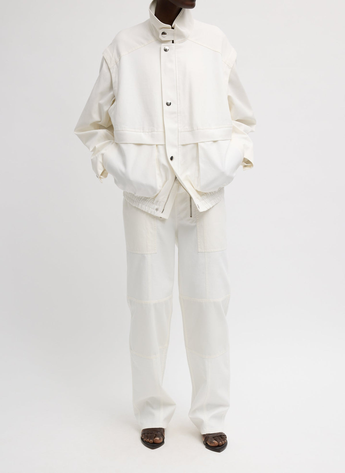 Patchwork Twill Slicker Jacket | Tibi Trending