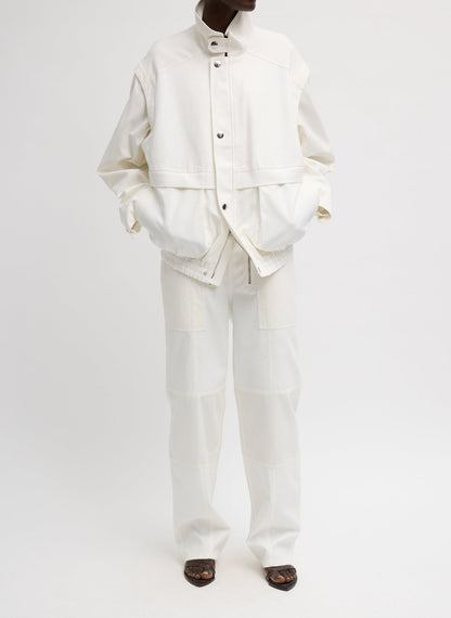 Patchwork Twill Slicker Jacket | Tibi Trending