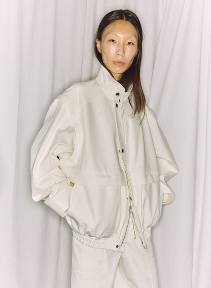 Patchwork Twill Slicker Jacket | Tibi Trending