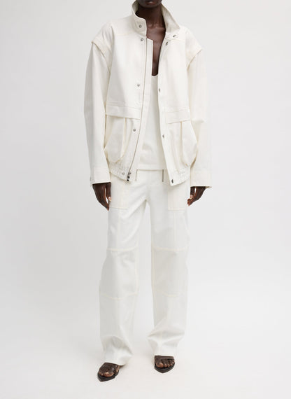 Patchwork Twill Slicker Jacket | Tibi Trending
