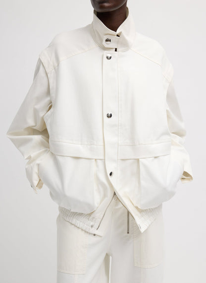 Patchwork Twill Slicker Jacket | Tibi Trending