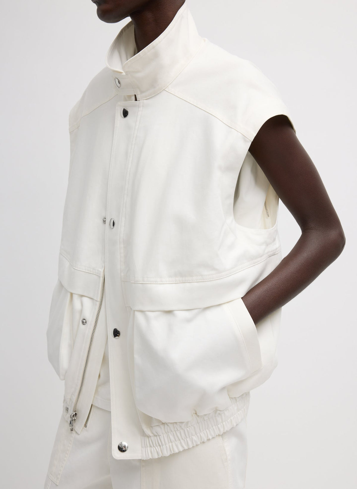 Patchwork Twill Slicker Jacket | Tibi Trending