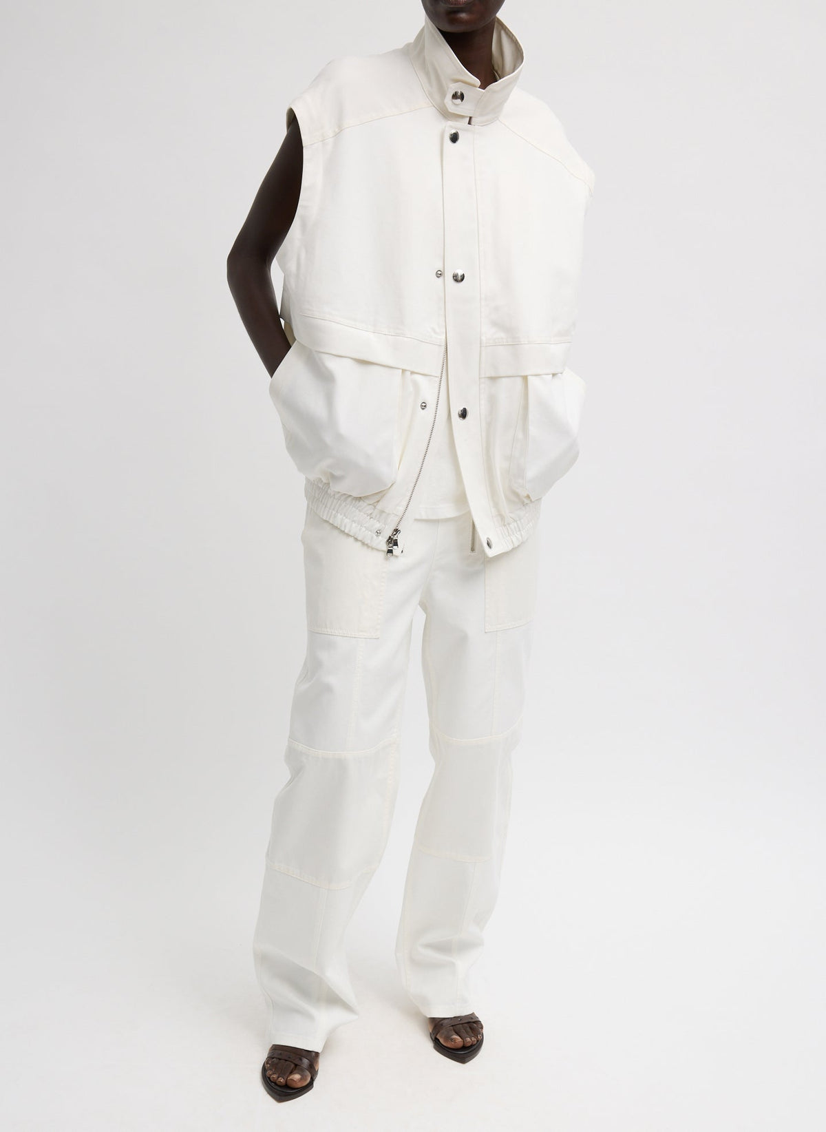 Patchwork Twill Slicker Jacket | Tibi Trending