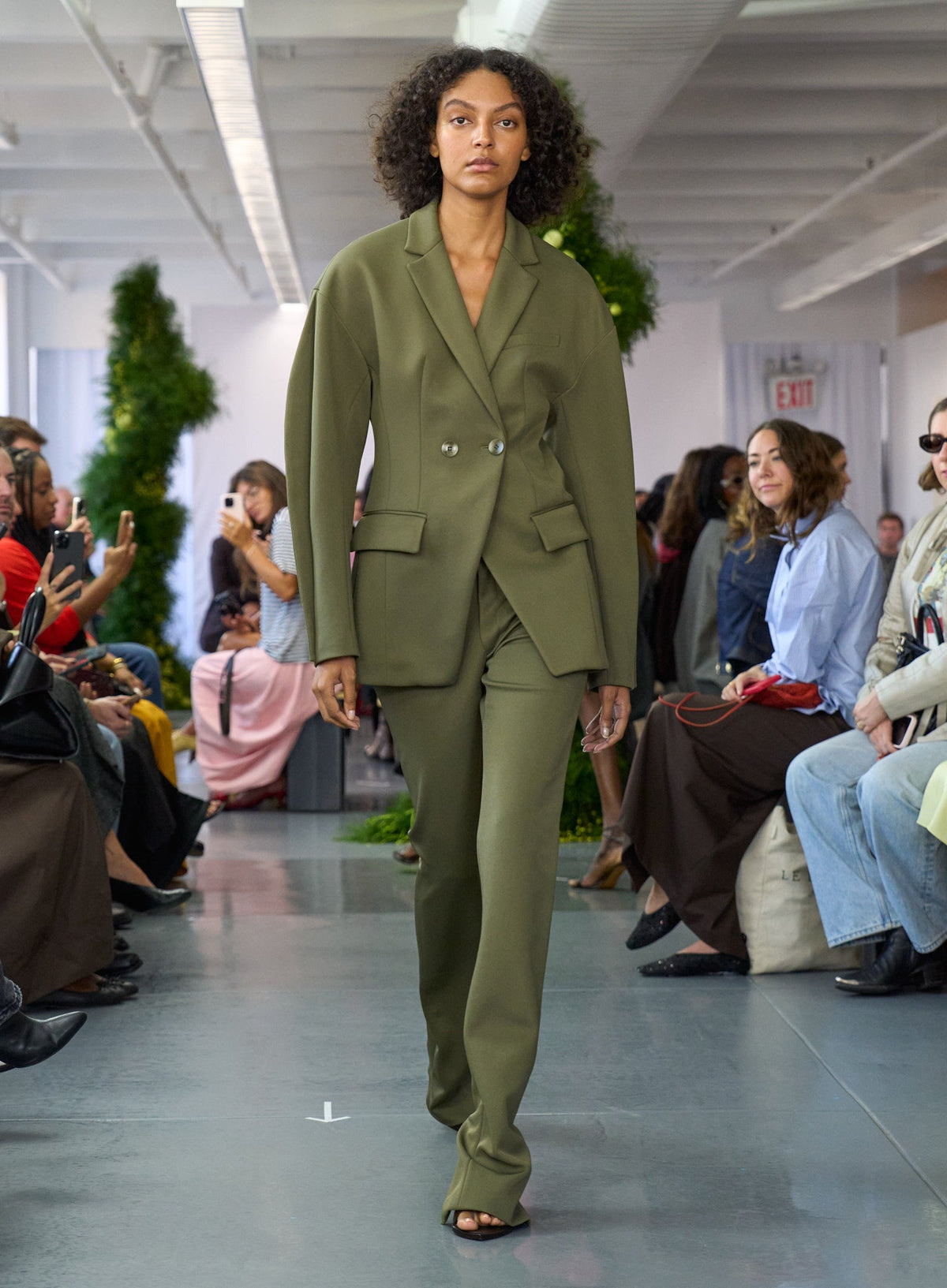 Spring Bonded Twill Sculpted Blazer | Tibi Everyday