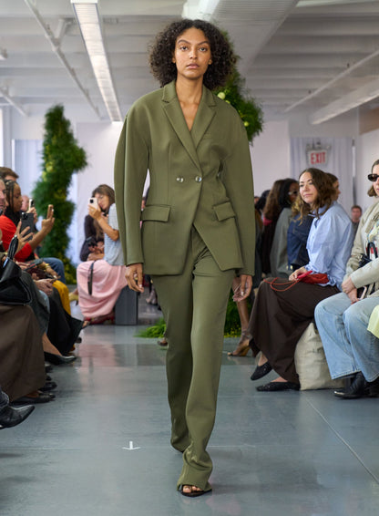 Spring Bonded Twill Sculpted Blazer | Tibi Everyday