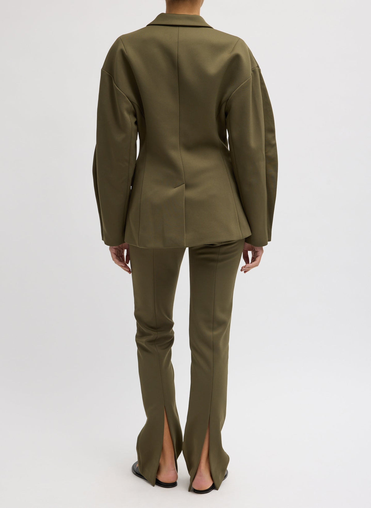 Spring Bonded Twill Sculpted Blazer | Tibi Everyday