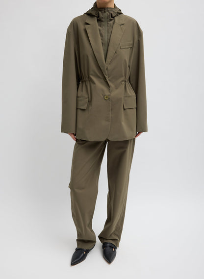 Tech Suiting Anorak Blazer With Zip Off Vest | Tibi Discount