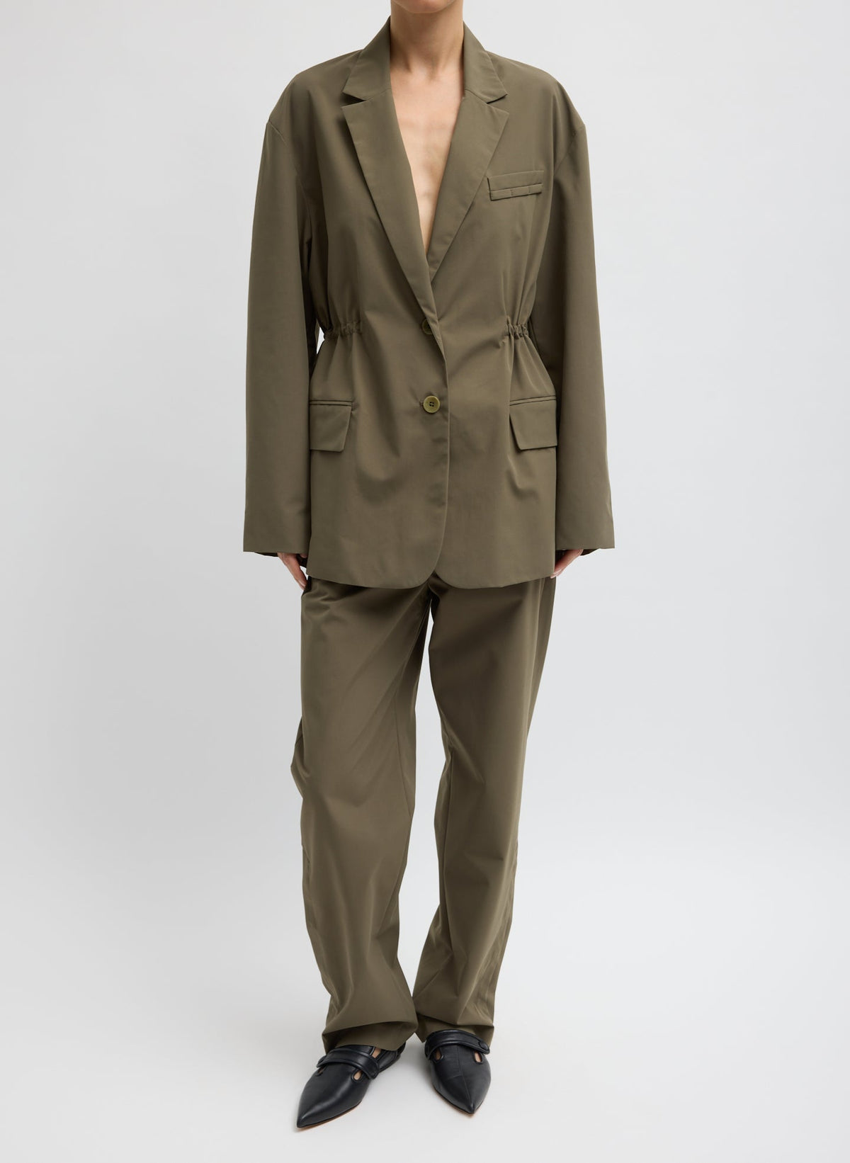 Tech Suiting Anorak Blazer With Zip Off Vest | Tibi Discount