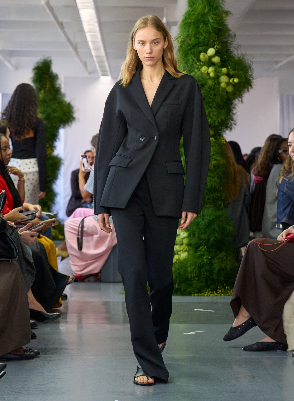 Spring Bonded Twill Sculpted Blazer | Tibi Featured