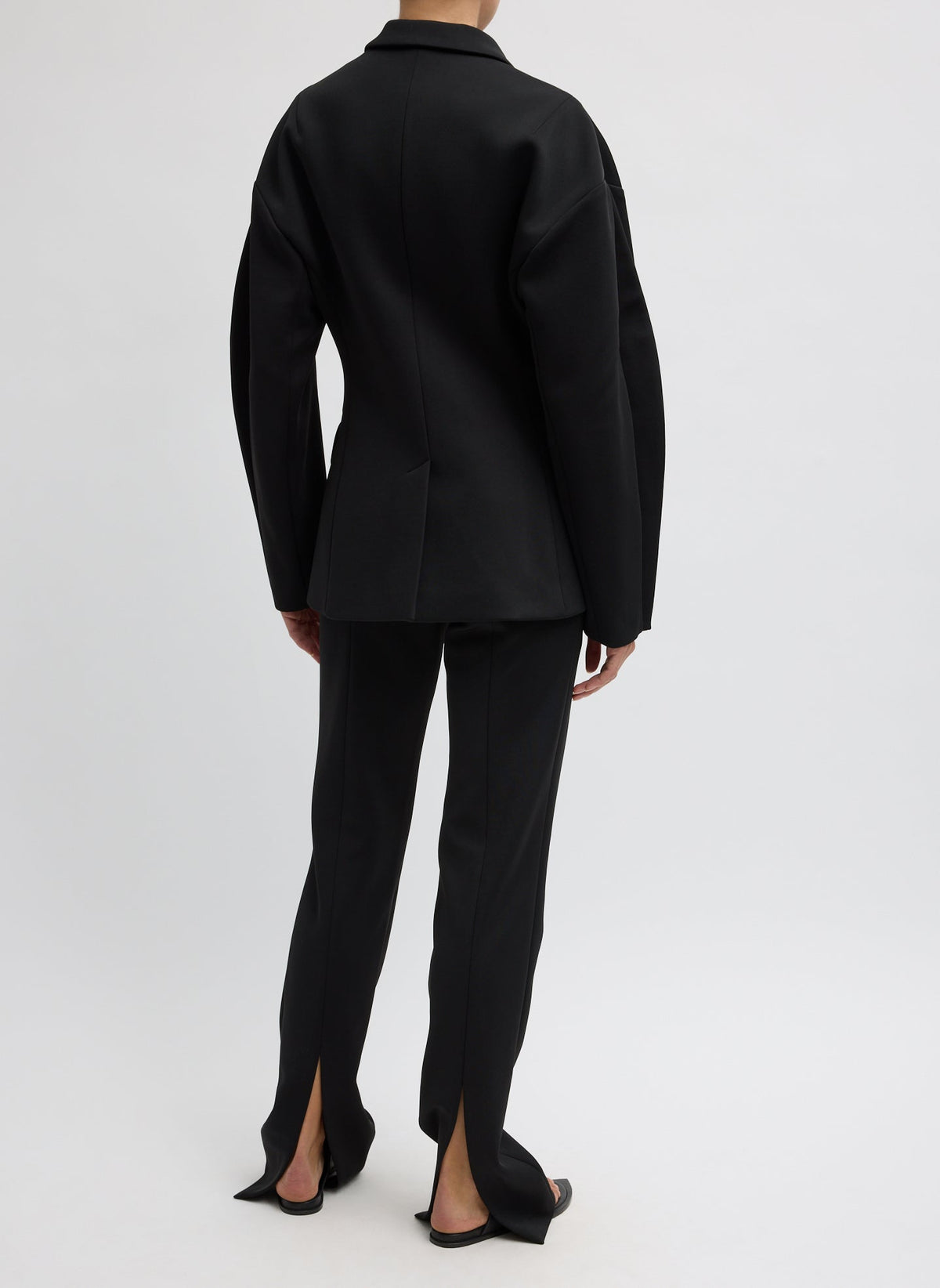 Spring Bonded Twill Sculpted Blazer | Tibi Featured