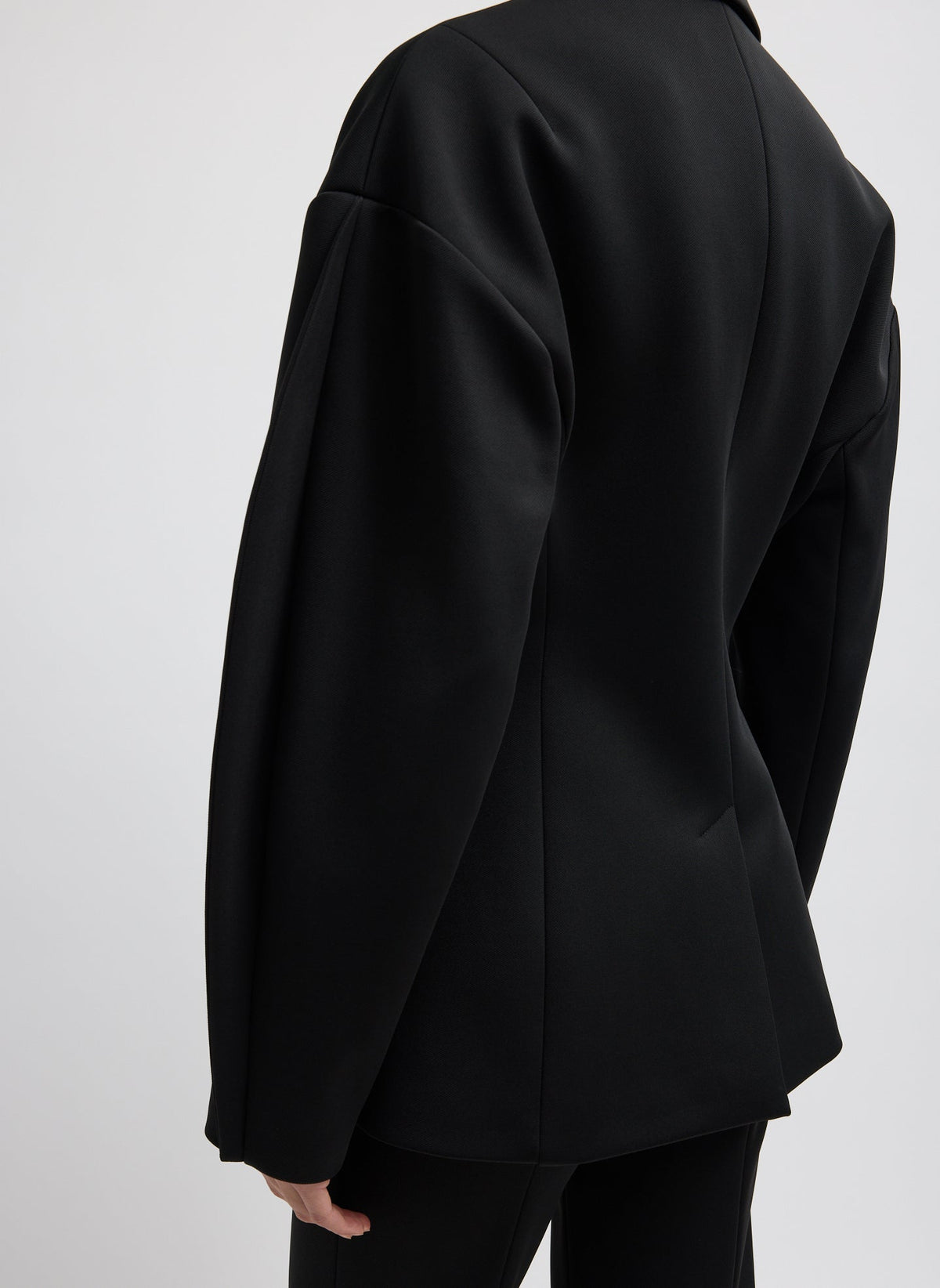 Spring Bonded Twill Sculpted Blazer | Tibi Featured