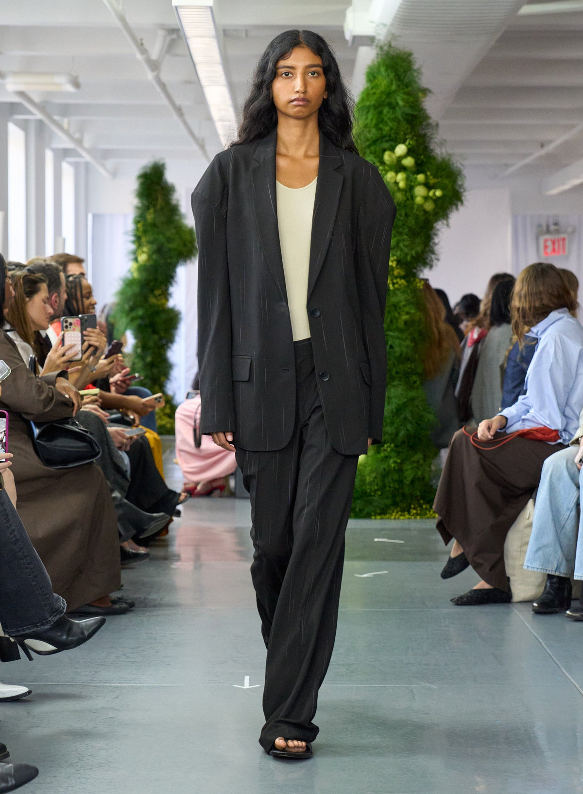 Viscose Suiting Hinged Sleeve Blazer | Tibi Smart Buy