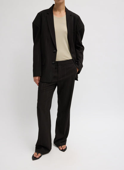 Viscose Suiting Hinged Sleeve Blazer | Tibi Smart Buy