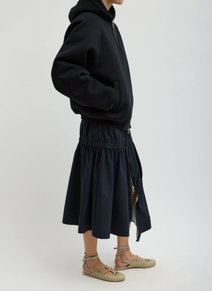 Compact Tech French Terry Zip Up Hoodie | Tibi Premium