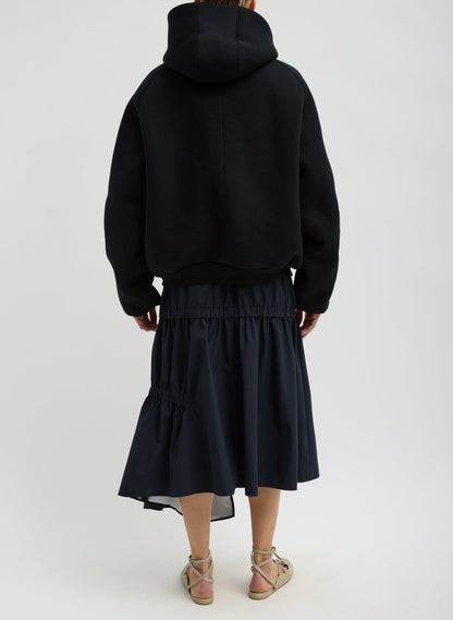 Compact Tech French Terry Zip Up Hoodie | Tibi Premium