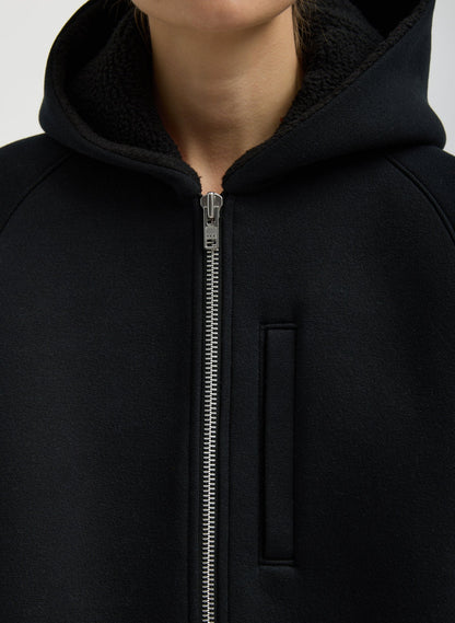 Compact Tech French Terry Zip Up Hoodie | Tibi Premium