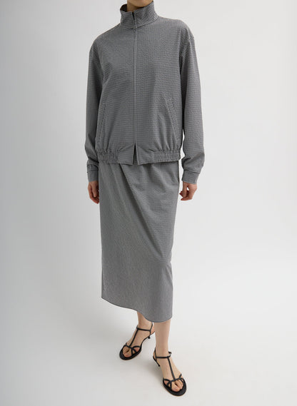 Tech Gingham Track Jacket | Tibi Premium