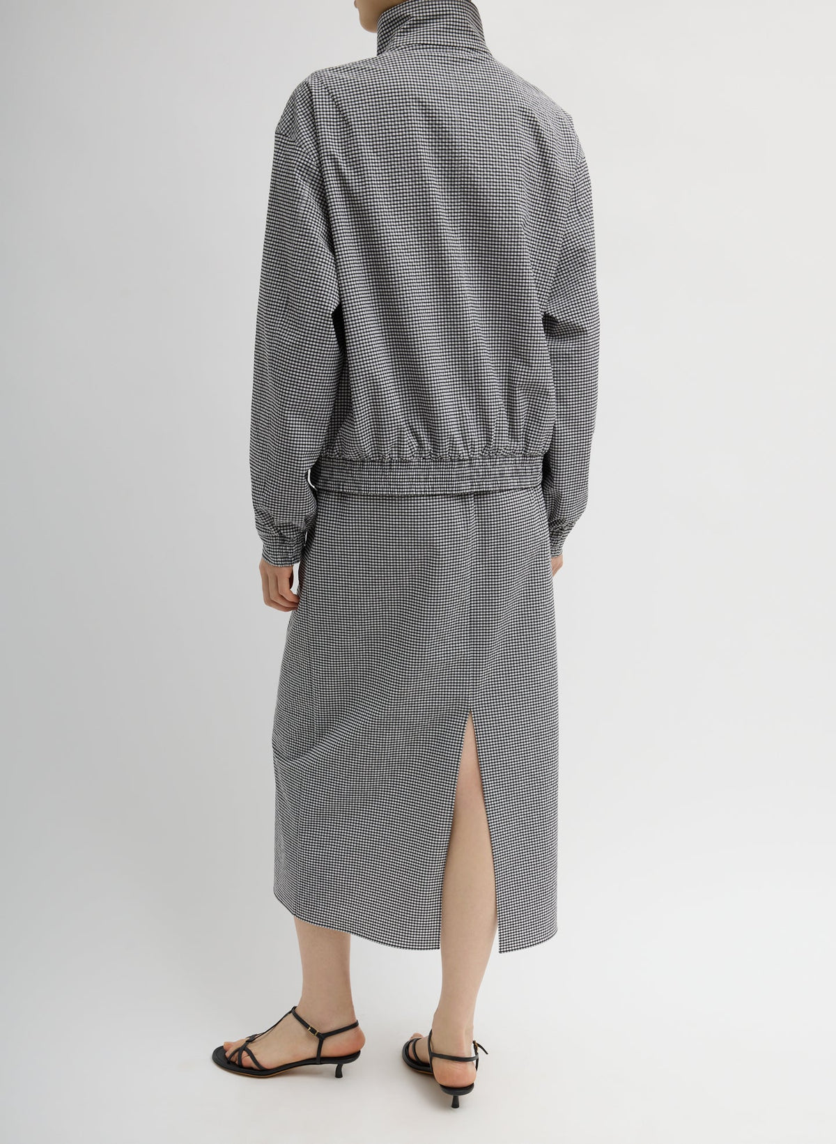 Tech Gingham Track Jacket | Tibi Premium