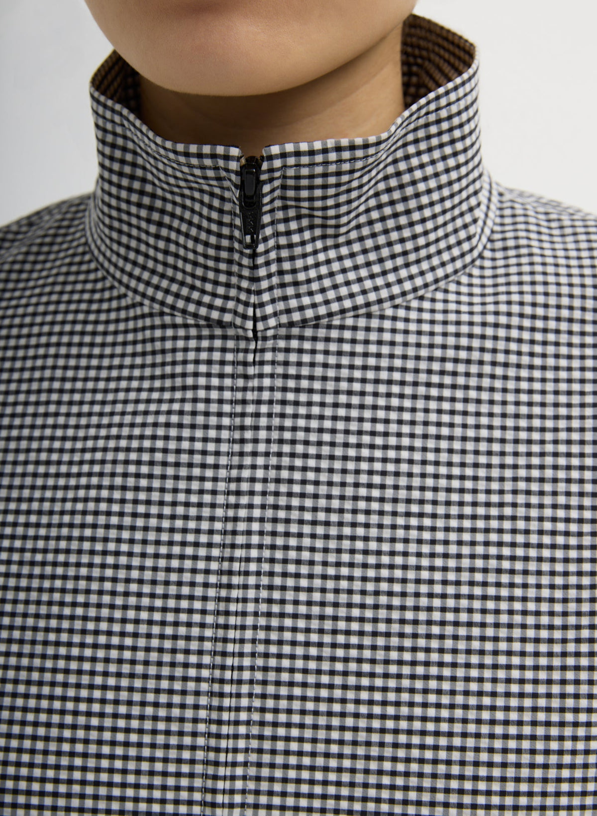 Tech Gingham Track Jacket | Tibi Premium