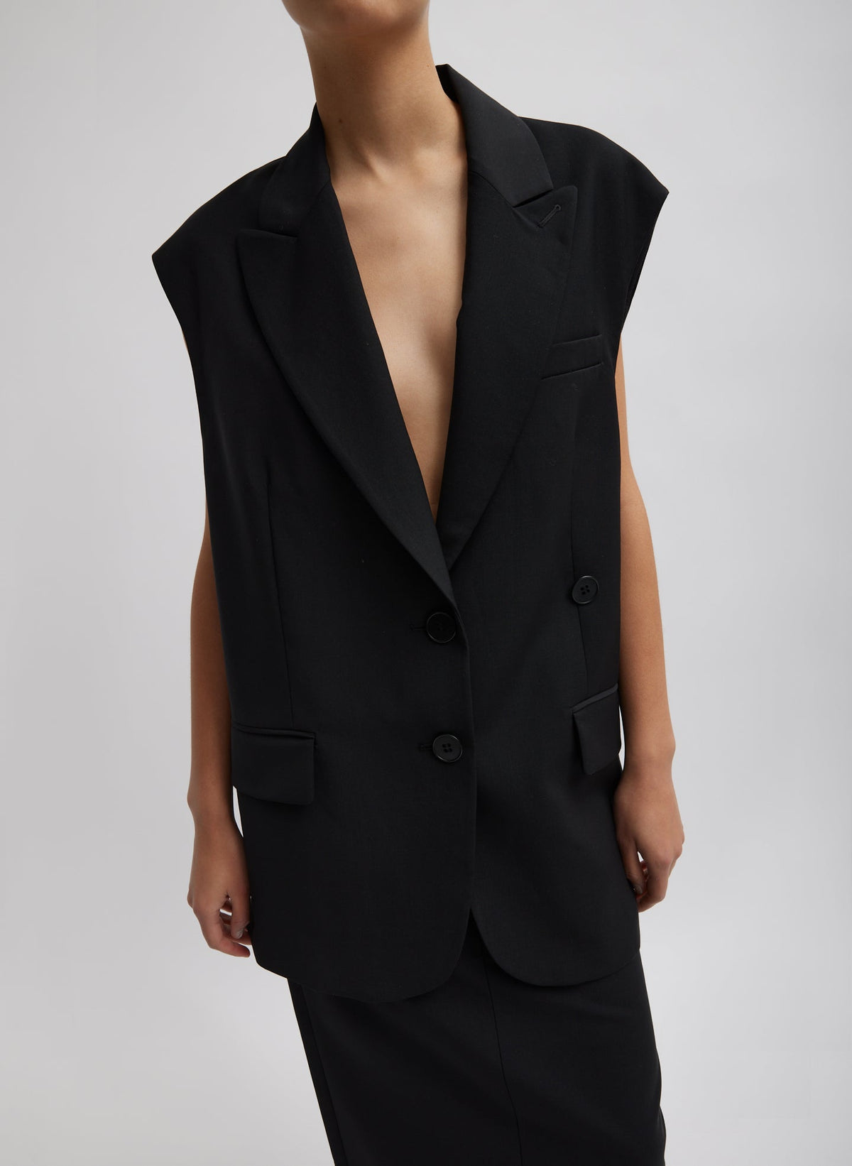 Tropical Wool Liam Vest | Tibi Customer Favorite