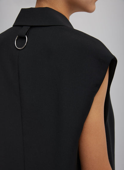 Tropical Wool Liam Vest | Tibi Customer Favorite