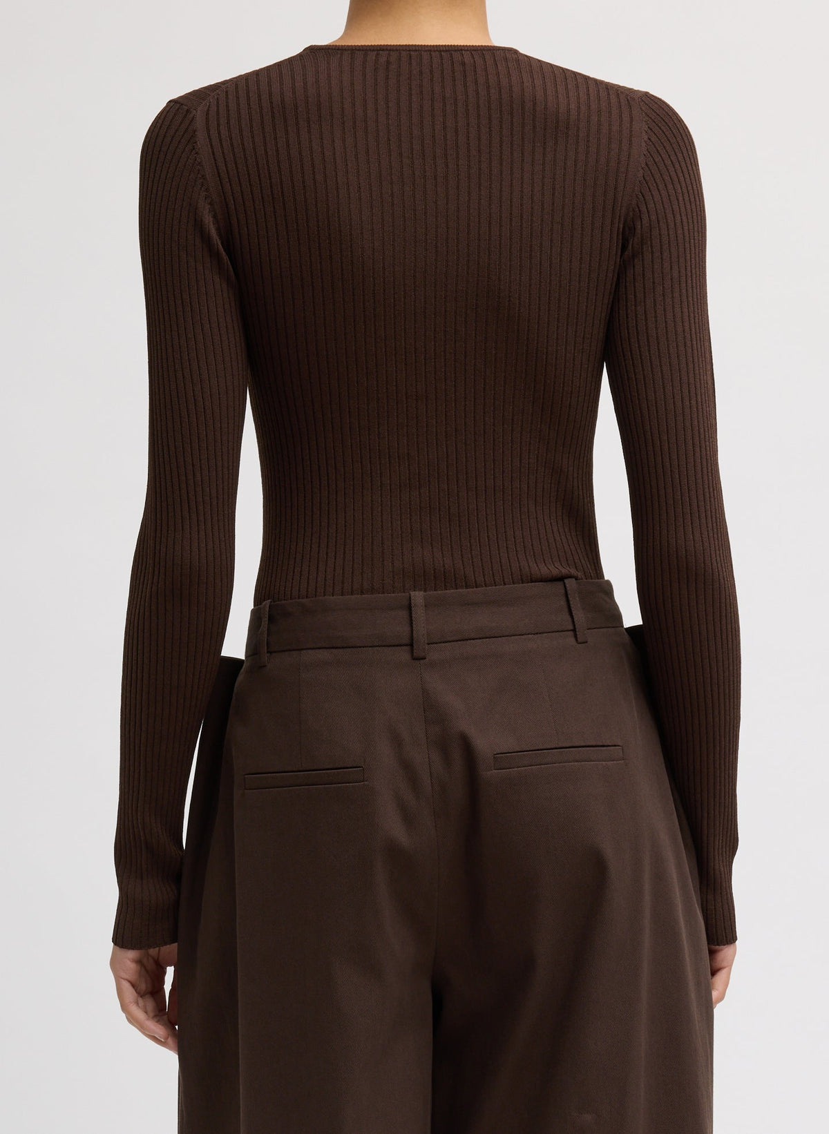 Ribbed Sweater Crewneck Pullover | Tibi Great Value