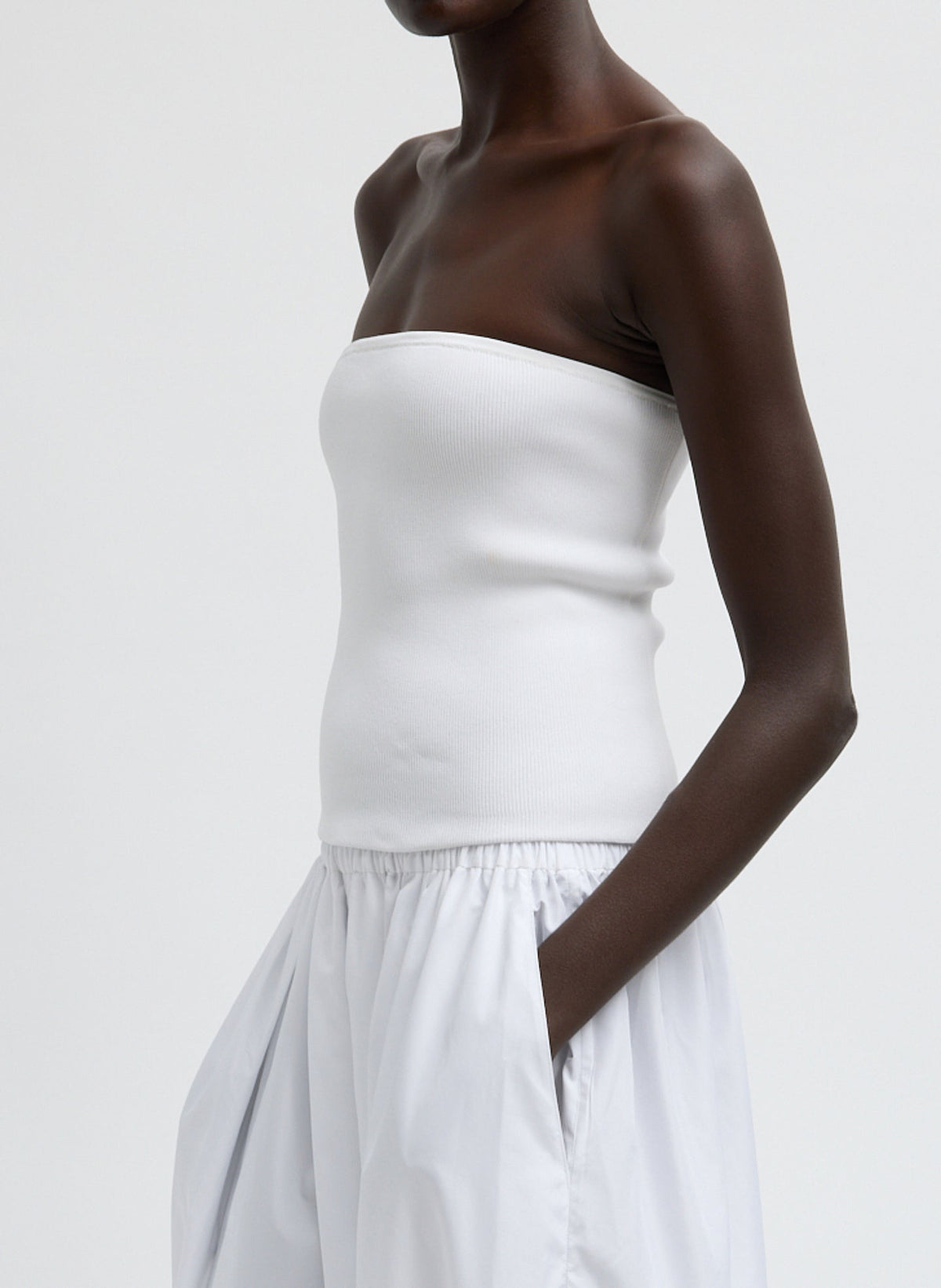 Ribbed Sweater Tube Top | Tibi Signature