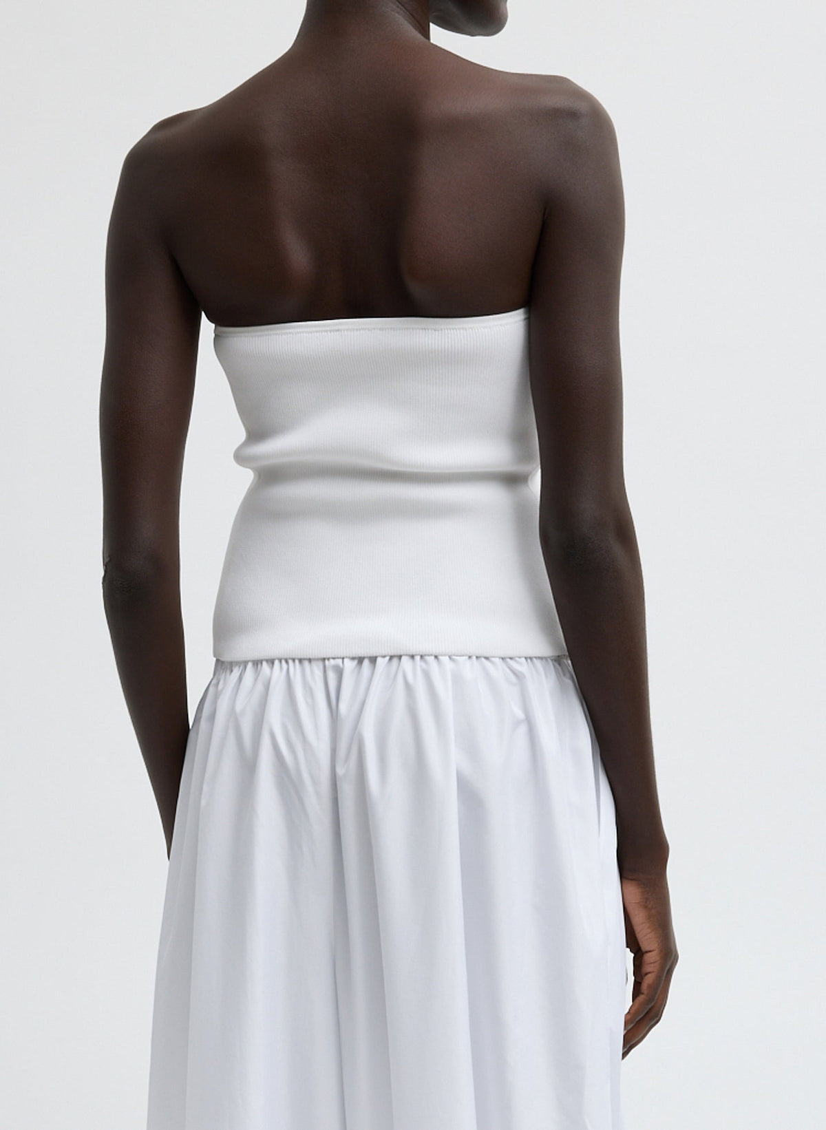 Ribbed Sweater Tube Top | Tibi Signature