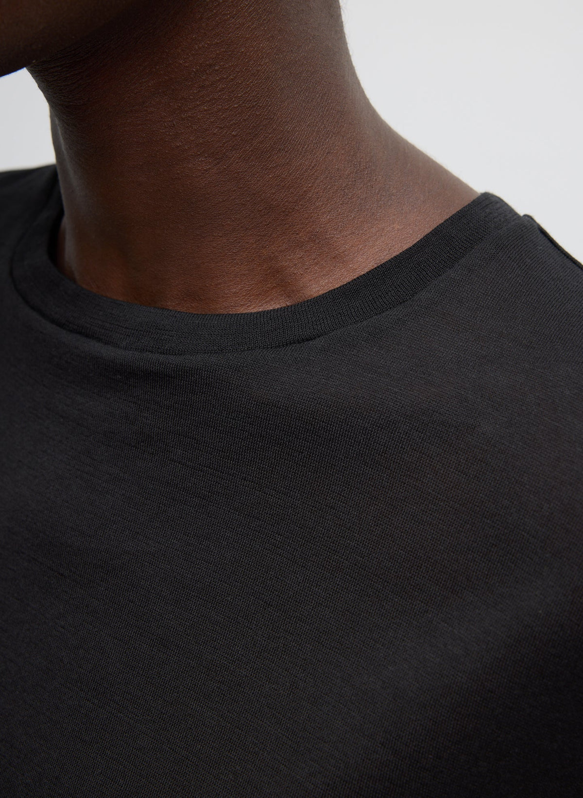 Sheer Crepe Knit Crewneck Unisex Long Sleeve T-Shirt | Tibi Customer Favorite